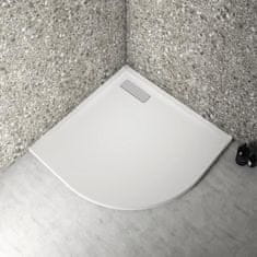 Ideal Extra plochá sprchová vanička 90x90 cm, polkruh, UltraFlat New, biela, Ideal Standard