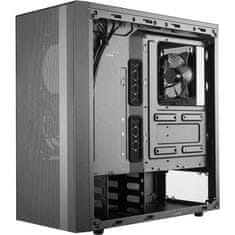 VERVELEY COOLER MASTER NR600 PC herná skriňa (ATX, 1x okno z tvrdeného skla, 2x 120 mm ventilátory), čierna