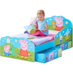 VERVELEY PEPPA PIG, Detská posteľ s úložným priestorom 140 * 70 cm