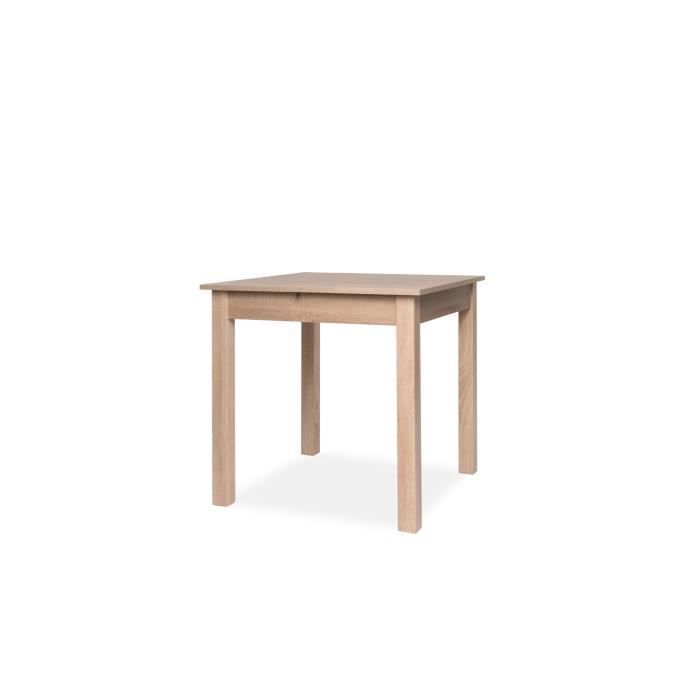 VERVELEY COBURG Skladací stôl pre 4 až 6 osôb klasický dubový dizajn, L. 80-120 x 80 cm