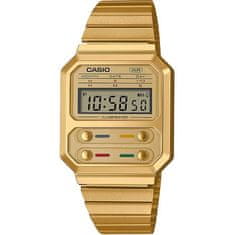 CASIO Vintage hodinky, CASIO, multifunkčné, zlaté