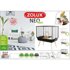 Zolux Vyvýšená klietka ZOLUX Neo Muki, D77,5xP47,5xH87 cm, Sivá, Pre hlodavce
