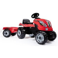 Smoby SMOBY Farmer XL pedálový traktor červený + príves