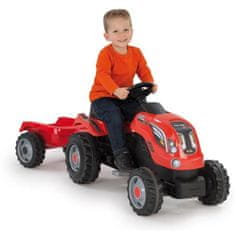 Smoby SMOBY Farmer XL pedálový traktor červený + príves