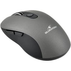 Bluestork Bezdrôtová myš, 2,4 GHz, 6 tlačidiel, sivá