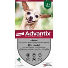 VERVELEY ADVANTIX 4, Pre veľmi malé psy od 1,5 do 4 kg