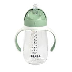 Béaba BEABA, Dojčenská fľaša/tréningový pohár/sliacka 300 ml, šalviovo zelená