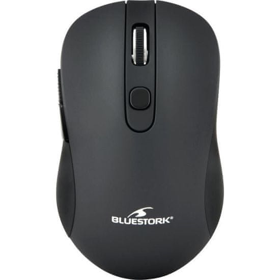 Bluestork Bezdrôtová herná myš BLUESTORK, 2,4 Ghz, 6 tlačidiel, čierna