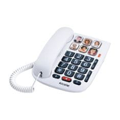 VERVELEY Biely šnúrový telefón Alcatel TMax 10 pre seniorov