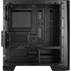 VERVELEY AEROCOOL Cylon Mini PC Case, s plným oknom, RGB, formát Micro ATX, Mini Tower, čierna