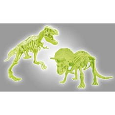 Clementoni CLEMENTONI Archéo Ludic, T-Rex a fosforeskujúci Triceratops, Science & Jeu