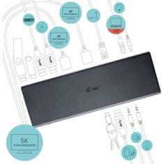 VERVELEY Dokovacia stanica I-TEC USB 3.0 typu C pre notebook / tablet / mobilný telefón, 65 W, 6 portov USB, 4 x USB 3