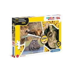 Clementoni Clementoni Puzzle, National Geographic Kids, 104 dielikov, Divoká príroda