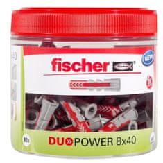 FISCHER FISCHER, DuoPower 8x40 mm univerzálna zástrčka, RounBox 80 kusov