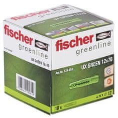 VERVELEY FISCHER, Kotva na všetky materiály UX Green 12x70, vyrobené z obnoviteľných surovín, Box 18