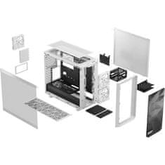 VERVELEY FRACTAL DESIGN, Meshify 2 Lite White TG Clear Tint, Puzdro na PC, biele ( FD-C-MEL2A-04 )
