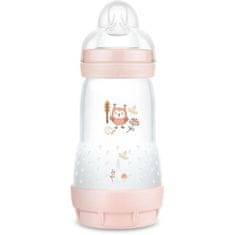VERVELEY Fľaša MAM Baby Easy Start / Natural Anti-Colic, 260 ml, ružová, Flow 2 x1 cumlík