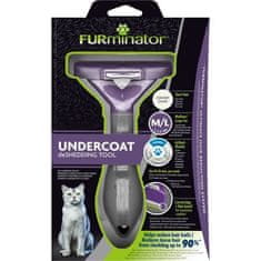  FURminator FURMINATOR Grooming Tool, Odstraňuje 90 % chlpov, čistenie jedným kliknutím, Pre veľké mačky