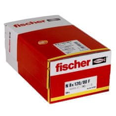 FISCHER FISCHER, NF 8x120/80 hmoždinka s hrubou prírubou a špicatým klincom, Box 100