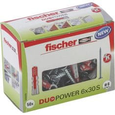 VERVELEY FISCHER, Univerzálna kotva DuoPower 6x30 mm so skrutkami, krabica 50
