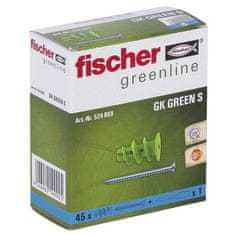 FISCHER FISCHER, Sadrokartónová doska Zelená kotva so skrutkami, z obnoviteľných surovín, Box 45