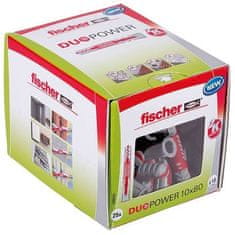 FISCHER FISCHER, Kotva na všetky materiály DuoPower 10x80 mm, Box 25