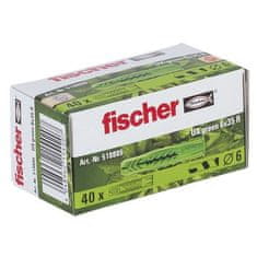 FISCHER FISCHER, UX Green 6X35 univerzálna kotva s prírubou, vyrobená z obnoviteľných zdrojov, Box 40