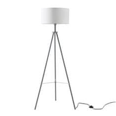 VERVELEY INTERNATIONAL DESIGN miller stojacia lampa, látková základňa so sivým kovovým podstavcom