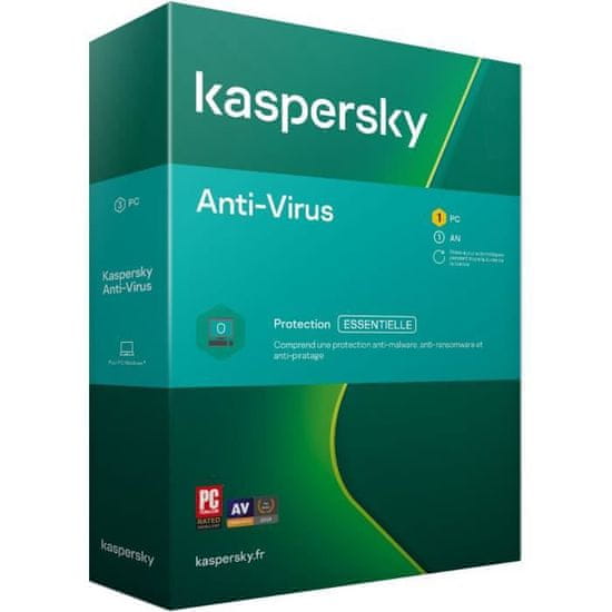 VERVELEY KASPERSKY Antivirus 2020, 3 pracovné stanice, 1 rok