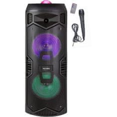 VERVELEY INOVALLEY KA112BOWL, Svetelný reproduktor Bluetooth 600 W, funkcia karaoke, 2 reproduktory, LED kaleidoskopová guľa, port USB
