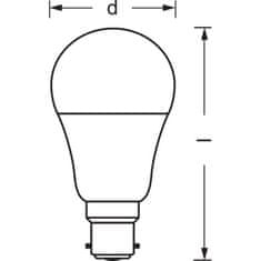 shumee LEDVANCE SMAR + Bluetooth Štandardná žiarovka, 60 W, B22, Zmena farby