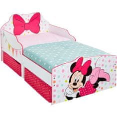 Disney Minnie Mouse, detská postieľka 70x140 cm s úložným priestorom pod posteľou