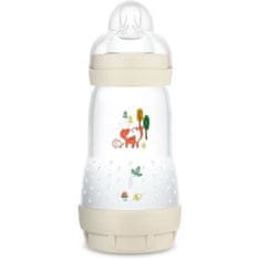 MAM MAM Baby Easy Start / Natural Anti-Colic fľaša, 260 ml, ľan, prietok 2 x1 cumlík