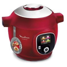 MOULINEX MOULINEX CE85B510 COOKEO + 6L Smart Multicooker, 180 predprogramovaných receptov, červená