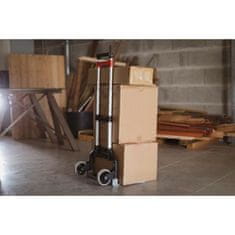 VERVELEY MANUPRO Skladací ručný vozík, Maximálne zaťaženie 70 kg, Nastaviteľná výška, Čierna a sivá
