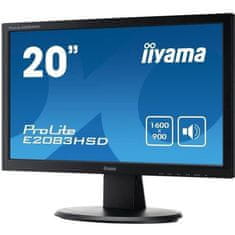 iiyama Počítačová obrazovka, IIYAMA ProLite E2083HSD-B1, 20, TN panel, 5ms, VGA / DVI-D