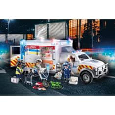 Playmobil PLAYMOBIL, 70936, Sanitka so záchranármi a zranenými