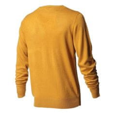 VERVELEY Pánsky kašmírový sveter s okrúhlym výstrihom KENSINGTON EASTSIDE Mustard