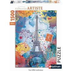 Nathan Puzzle N 1500 p, Viacfarebná Eiffelova veža