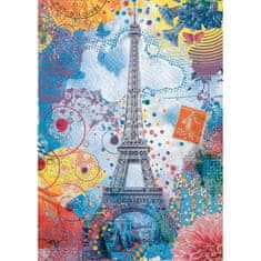 Nathan Puzzle N 1500 p, Viacfarebná Eiffelova veža
