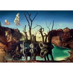 Ravensburger Ravensburger, Zberateľské puzzle 1000 dielikov, Labedy odrážajúce sa v slonoch / Salvador Dalí