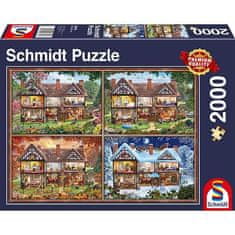 VERVELEY Puzzle 2000 prvkov Dom štyroch ročných období, Schmidt