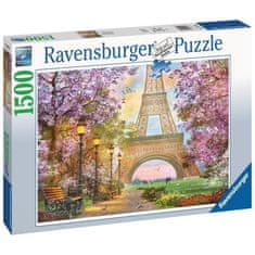 Ravensburger RAVENSBURGER, Puzzle 1500 prvkov Láska v Paríži
