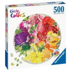Ravensburger Ravensburger, Kruhové puzzle 500 dielikov, ovocie a zelenina (farebné)