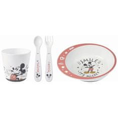 Nuk Súprava NUK Mickey do mikrovlnnej rúry, tanier + príbor + pohár
