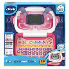 Vtech VTECH, Clic, mon Ami l'Ordi, Ružový, Vzdelávací počítač pre deti