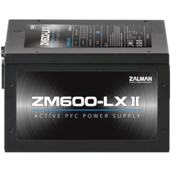 Zalman ZALMAN, ZM600-LX II, 600W, nemodulárny napájací zdroj