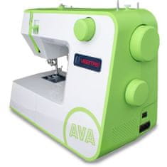 VERVELEY VERITAS AVA, 12-programový šijací stroj, 1-kroková automatická gombíková dierka, radiálne kolieska s mäkkým dotykom, rýchlosť (ot./min.): 750 +/- 50
