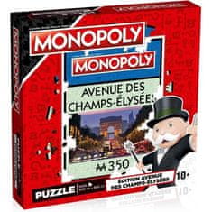 VERVELEY Víťazné filmy Monopoly Puzzle Avenue des Champs-Élysées 1000 dielikov