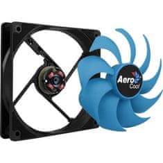 Aerocool Ventilátor do PC skrine AEROCOOL Motion 12 plus, 120 mm, čierny s modrým ventilátorom